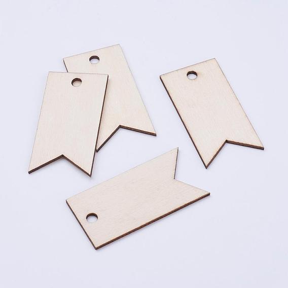 Undyed Wood Big Pendants
