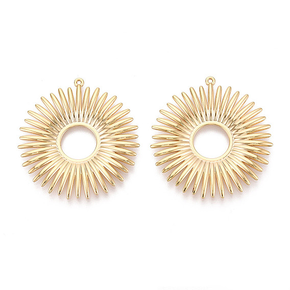 Латунные подвески, плоско-круглые, долговечный, без никеля 