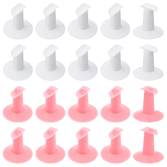 20Pcs 2 Colors Nail Finger Holder Bracket Stand, Fixed Finger Holder