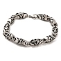 304 Stainless Steel Skull Link Chain Bracelets