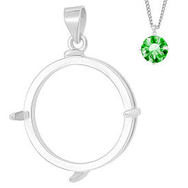 1pc 925 подвеска из стерлингового серебра с кабошоном, плоские круглые прелести, 1Замшевая ткань из ПК, квадратная салфетка для полировки серебра