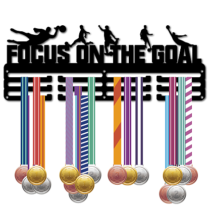 Модная железная вешалка для медалей, настенная стойка для дисплея, 3-линия, с винтами, чёрные