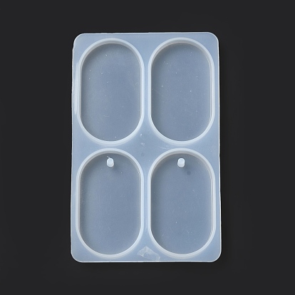 DIY Ornaments for Clips Silicone Molds, Resin Casting Molds, for UV Resin & Epoxy Resin Jewelry Craft Making, Oval/Round/Square/Trapezoid/Rectangle/Heart/Flower/Cloud