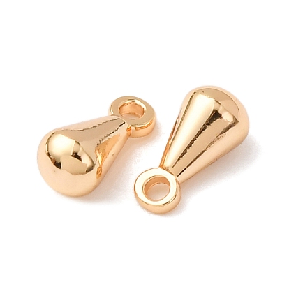 Латунь прелести, падение удлинителя цепи, слеза, реальный 18 k позолоченный