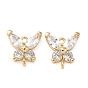 Латунные подвески из прозрачного кубического циркония, без никеля , ссылки бабочки