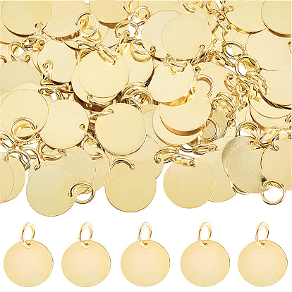 120 латунные подвески шт., плоско-круглые