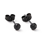 304 Stainless Steel Ball Stud Earrings for Women