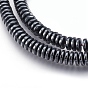 Non-magnetic Synthetic Hematite Beads Strands, Heishi Beads, Flat Round/Disc