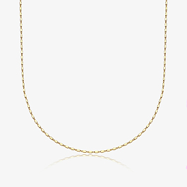 925 sterling colliers de chaîne de lien d'argent, à la mode et simple