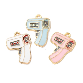 Подвески из эмали и сплава, без кадмия, без никеля и без свинца, стойки покрытие, золотые, температурный пистолет очарование