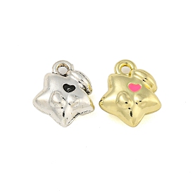 Alloy Enamel Charms, Star Wishing Bottle Charm