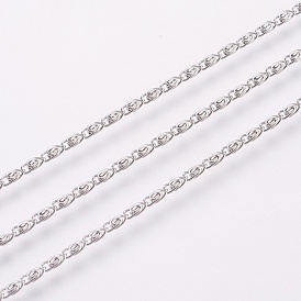 304 Stainless Steel Lumachina Chains, with Spool, Unwelded