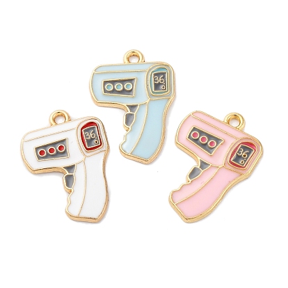 Подвески из эмали и сплава, без кадмия, без никеля и без свинца, стойки покрытие, золотые, температурный пистолет очарование