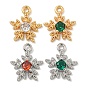 Цветок латунные микро проложить кубического циркония подвески