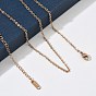 2MM 304 Stainless Steel Cable Chain Necklaces for Women, Ion Plating(IP)