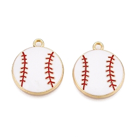 Pendentifs en émail , or et de lumière, baseball