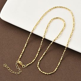 2Мм круглые латунные звенья цепи в форме собачьей косточки для женщин, стойки покрытие, долговечный, без свинца и без кадмия