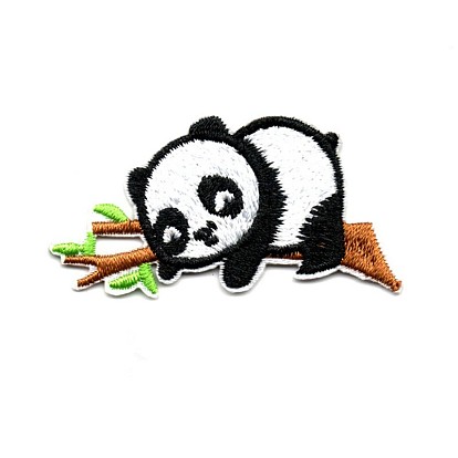 Computerized Embroidery Cloth Iron on/Sew on Patches, Costume Accessories, Appliques, Panda