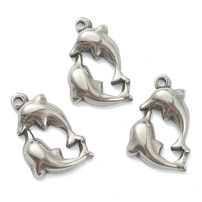 Pendentifs en acier inoxydable, dauphin