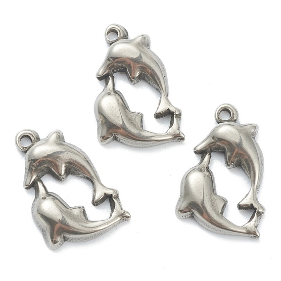 304 Stainless Steel Pendants, Dolphin