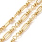 Brass Oval & Infinity Link Chains, Unwelded, with Spool, Cadmium Free & Lead Free