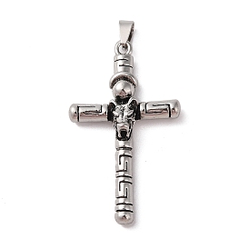 Tibetan Style Alloy Pendants, Cadmium Free & Lead Free, Cross