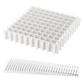 Прямоугольные пластиковые разделители для ящиков, регулируемый органайзер для ящиков