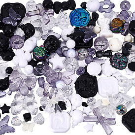 150 г непрозрачные и прозрачные акриловые бусины, разнообразные