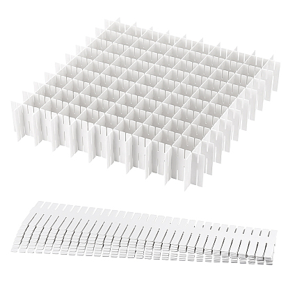 Прямоугольные пластиковые разделители для ящиков, регулируемый органайзер для ящиков