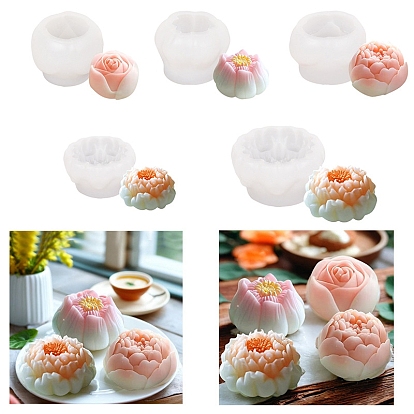Силиконовые формы для изготовления цветочных свечей, пищевой силикон, изготовление украшений, для изготовления свечей