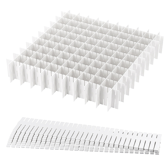 Rectangle Plastic Drawer Dividers, Adjustable Drawer Organizer