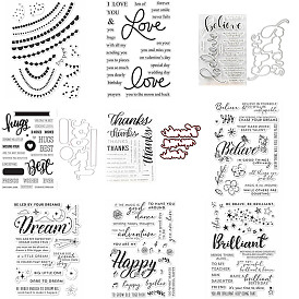 Clear Silicone Stamps, for DIY Scrapbooking, Photo Album Decorative, Cards Making