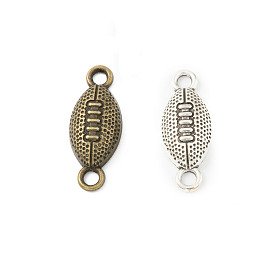 Tibetan Style Alloy Connectoe Charms, Rugby