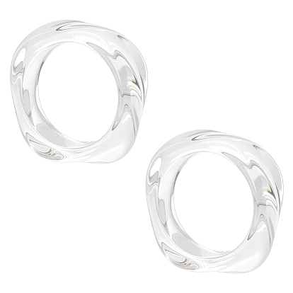 2шт. акриловые браслеты для женщин, кольцо