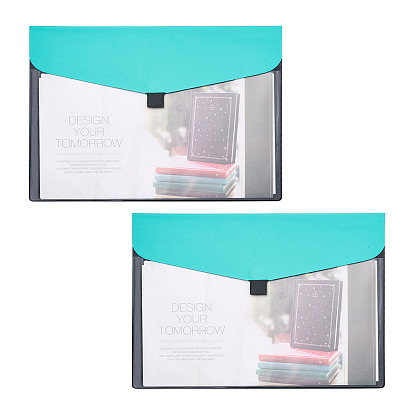 Сумка для файлов из ПВХ, с искусственной кожей и крючком и петлей, прямоугольные