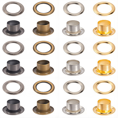 200 комплекты железных люверсов, с шайбами, сменный пакет для ремонта сумки