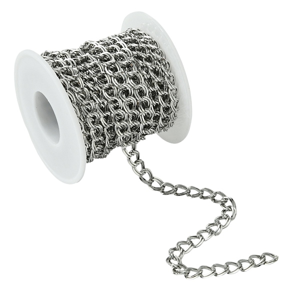 5m 304 цепи для ограждения из нержавеющей стали, несварные, с пластиковыми пустыми катушками