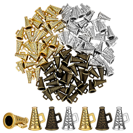 90 шт 3 стили сплава подвески в тибетском стиле, труба