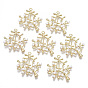 Alloy Pendants, with ABS Plastic Imitation Pearl, Branch