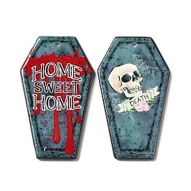 Acrylic Pendants, Tombstone Theme Charms