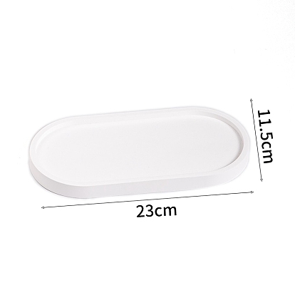 Овальная ювелирная тарелка из гипса, лоток для хранения колец, , Серьги