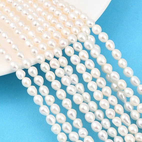 Нити из натурального культивированного пресноводного жемчуга, круглые, класс 4