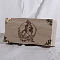 Rectangle Wooden Storage Boxes, for Witchcraft Articles Storage, BurlyWood