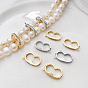 Brass Pave Glass Rhinestone Twister Clasps, for Pearl Jewelry Making