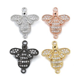 Стойка покрытие латунь микропаве прозрачный кубический цирконий пчела соединительные подвески, долговечный, без кадмия и без свинца