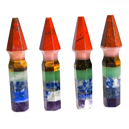 Point Tower Natural Gemstone Home Display Decoration, Healing Stone Wands, for Reiki Chakra Meditation Therapy Decors