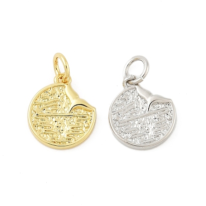 Латунные подвески, круглые подвески, с целью перехода в кольце, долговечный, без свинца и без кадмия