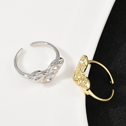 Латунные регулируемые открытые манжеты, без кадмия и без свинца, сердце