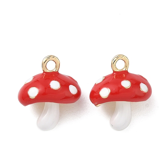 Подвески из эмали и сплава, гриб, долговечный, без свинца и без кадмия