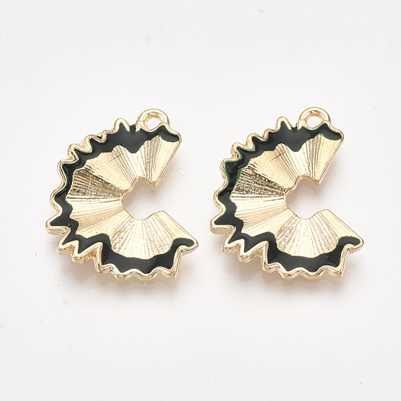 Подвески из сплава на день учителя, без кадмия и без свинца, с эмалью, стружка для карандашей, золотой свет